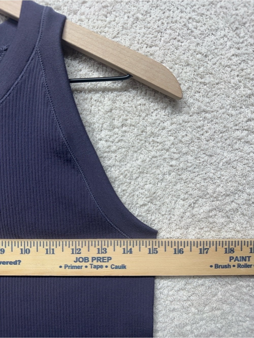 Athleta Renew Racerback Tank Top Medium Purple Ribbed High Neck Athletic Workout - Picture 5 of 6
